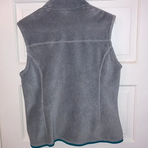 Patagonia Women's Retro Pile Fleece Vest size L large blue gray - Picture 6 of 7
